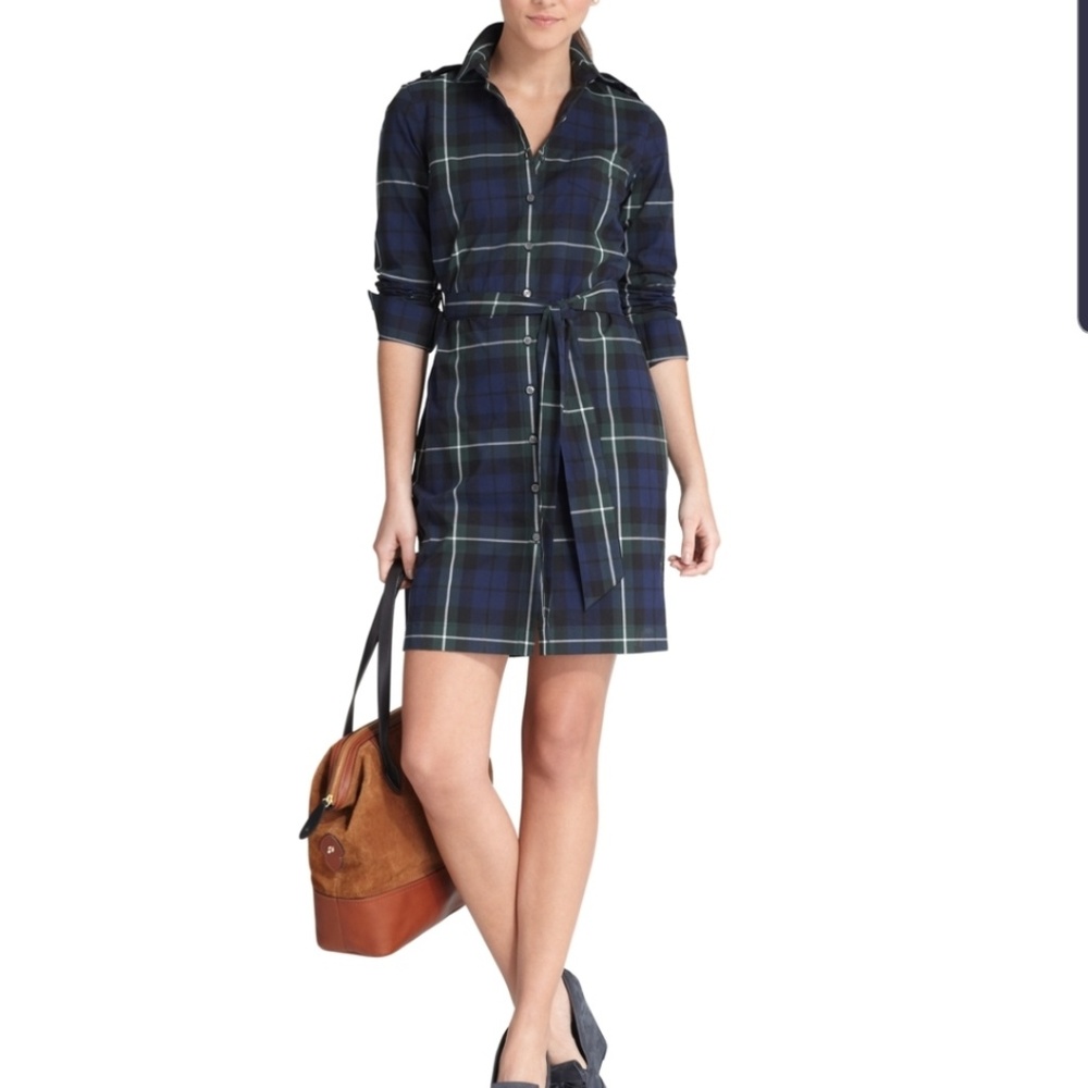 Brooks Brothers Tartan Shirt Dress